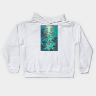 Taking a swim into abyss Kids Hoodie